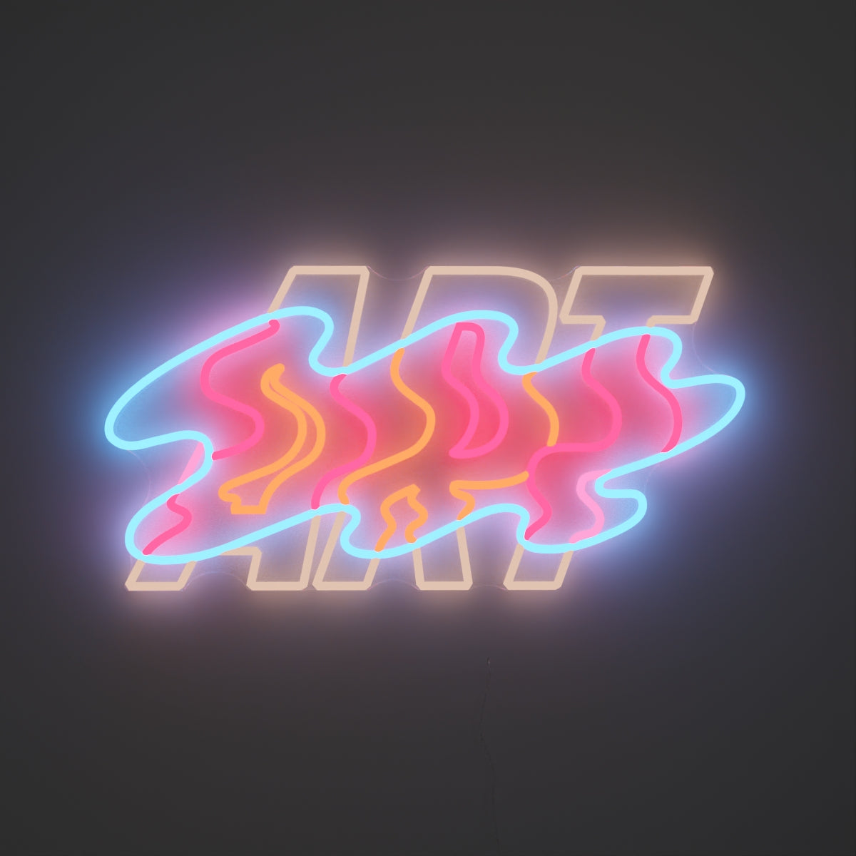 Art by Ceizer, Zeichen aus Neon-LEDs